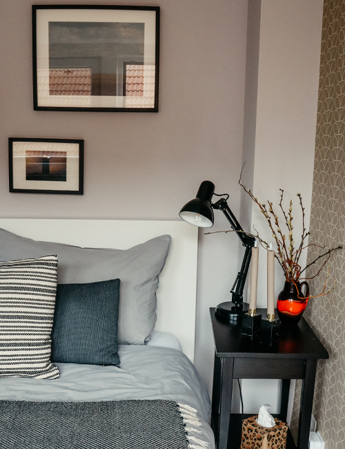 Rauszeit SPO - Ferienhaus in Sankt Peter-Ording - großes Schlafzimmer mit Doppelbett