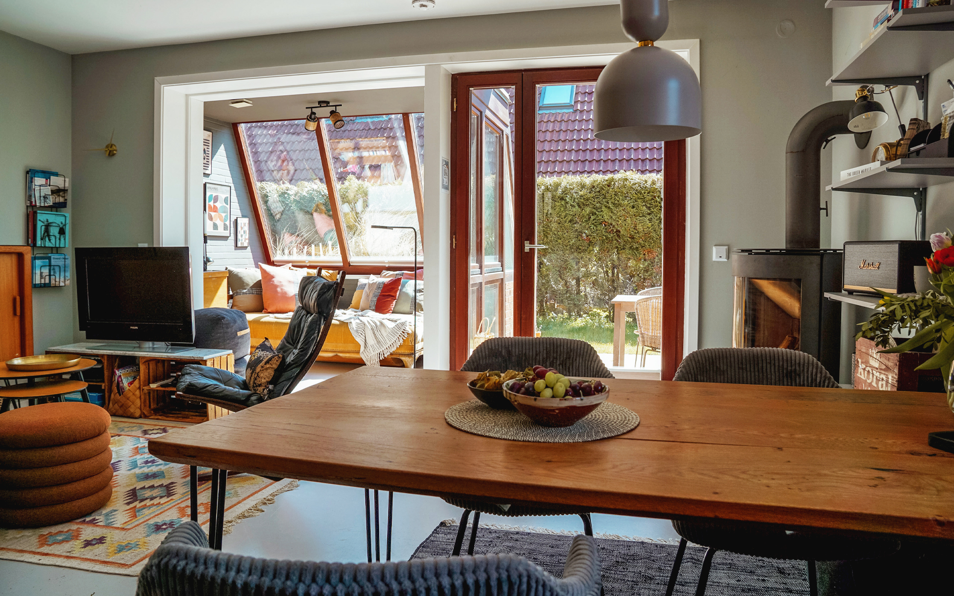Rauszeit SPO - Ferienhaus in St. Peter-Ording - Blick in den Wintergarten