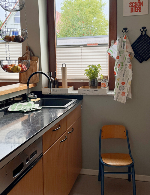 Rauszeit SPO - Ferienhaus in St. Peter-Ording mit gut ausgestatteter offenen Küche